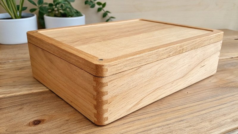 Biodegradable wooden box