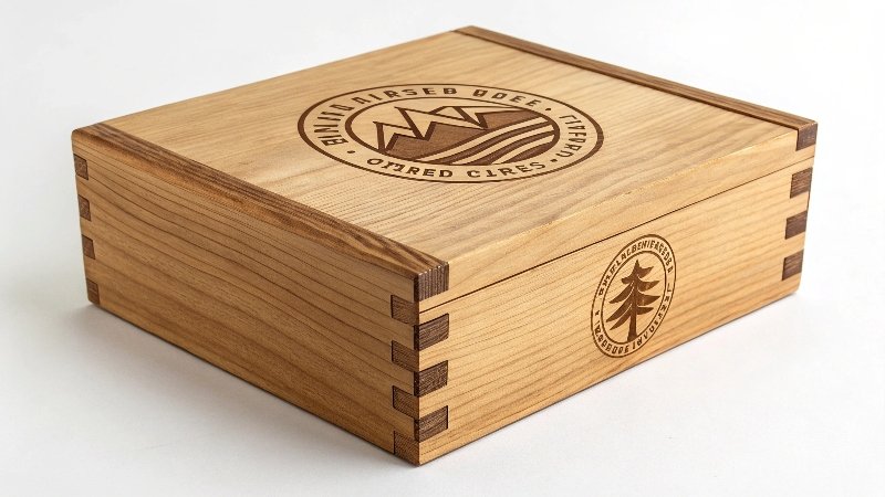 Brand Logo on Wood