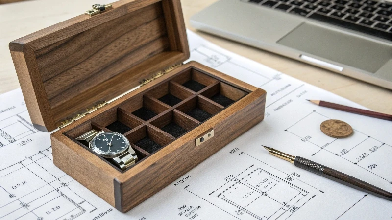 Modern wooden watch box design