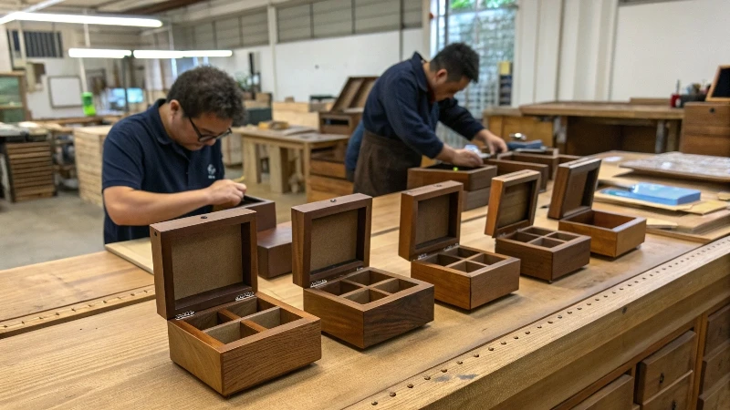 Manufacturing wooden watch boxes