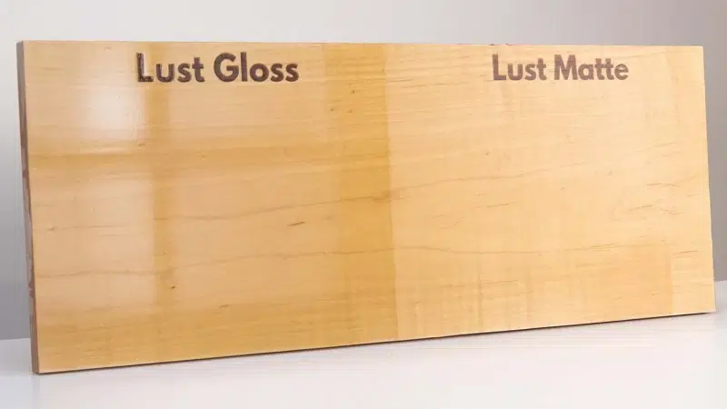 Comparison of high-gloss vs. glass-like finish