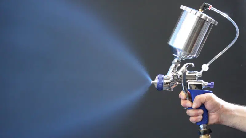 HVLP spray gun for piano lacquer application