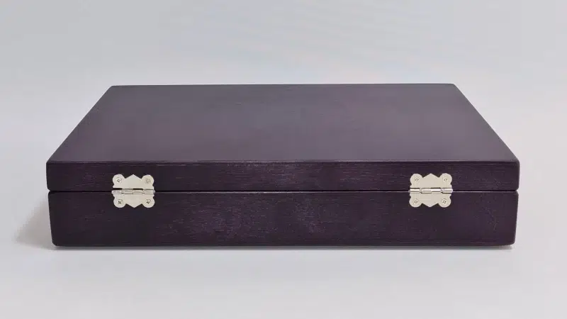 Luxury wooden gift box with matte finish