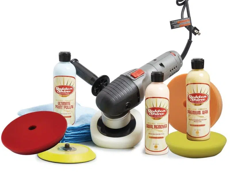 Polishing tools and protective wax for final surface treatment