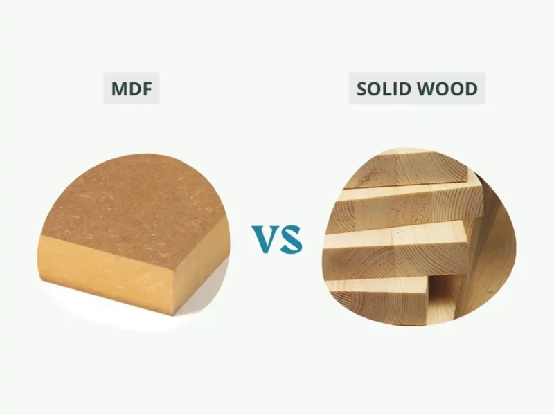 MDF et bois massif