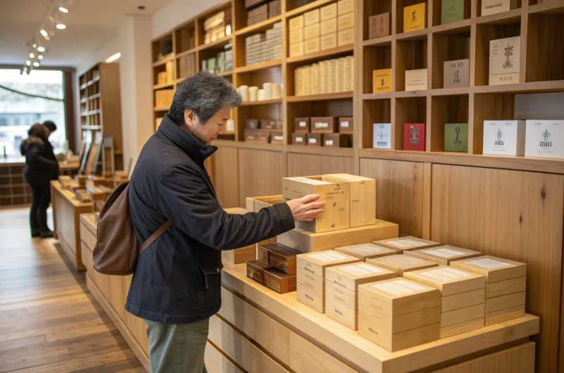 l'expérience des clients avec les boîtes en bois