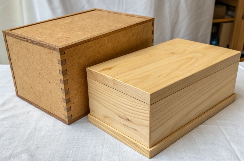 imballaggio in legno-vs-mdf-box