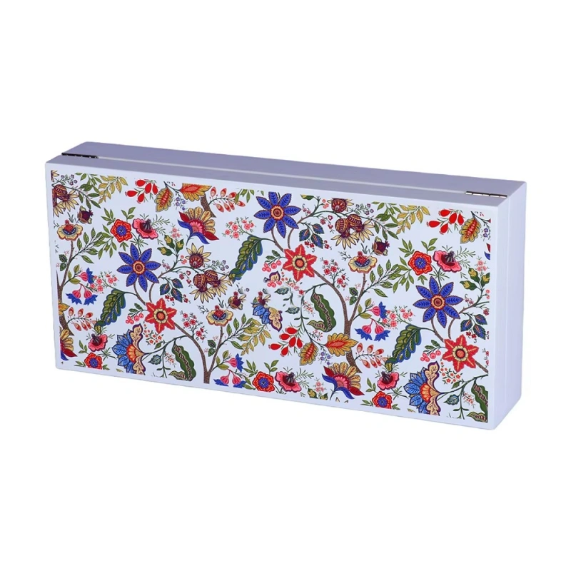 Perfume box with colorful floral pattern design