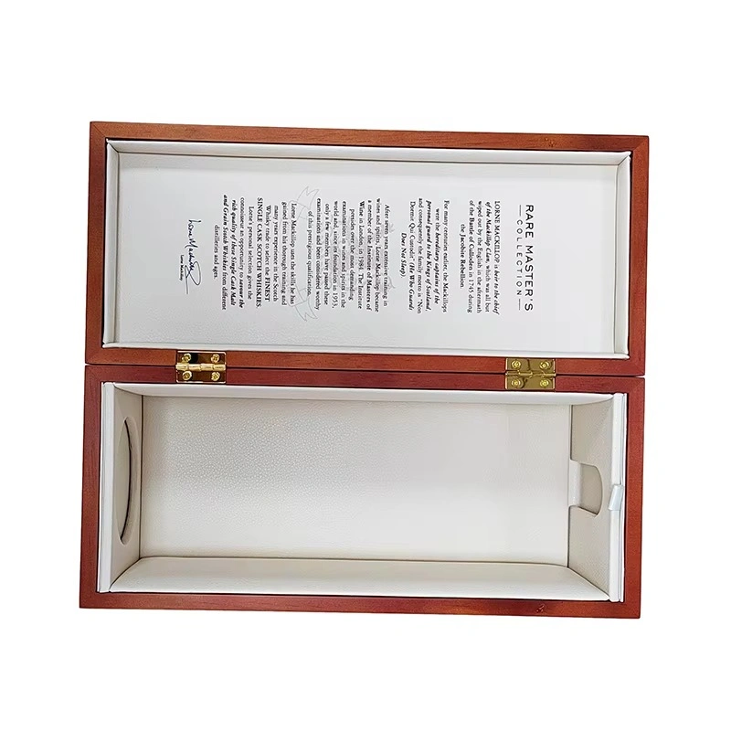 Horizontal view of Mackillop's Choice box interior