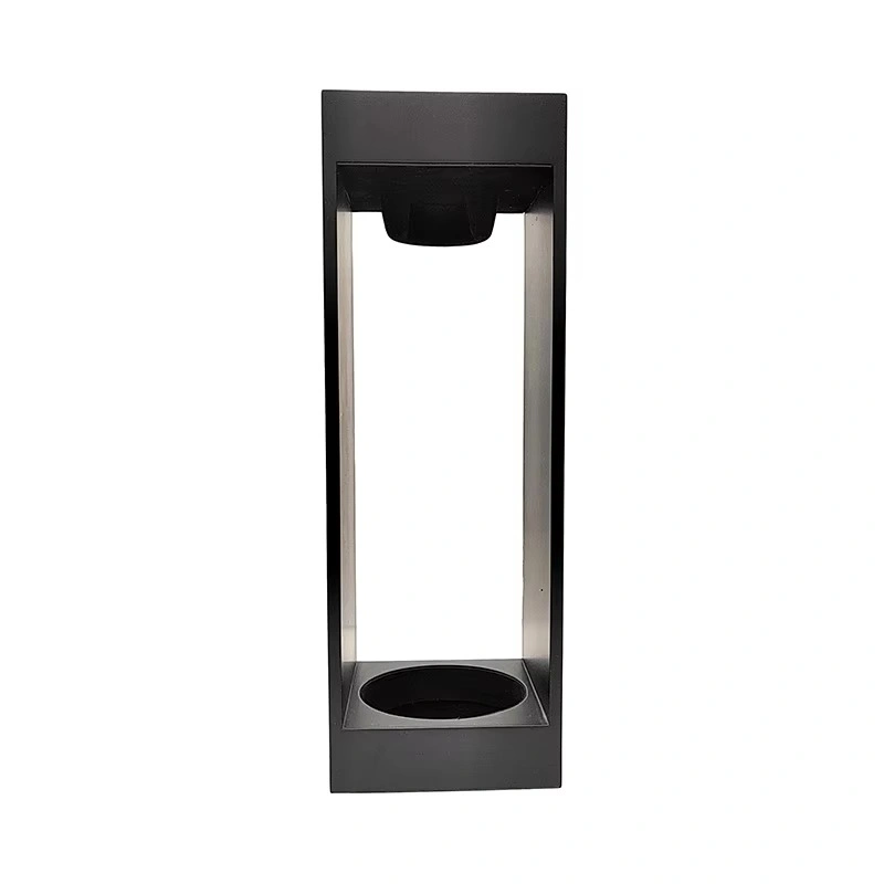 Minimalist black bottle display holder stand