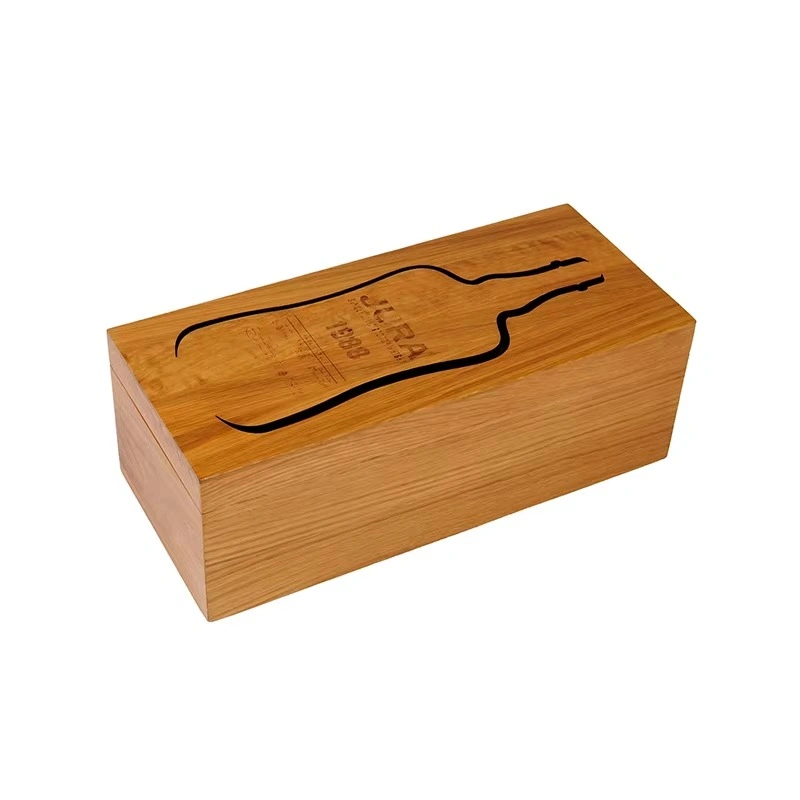 Jura 1988 whisky wooden box top view