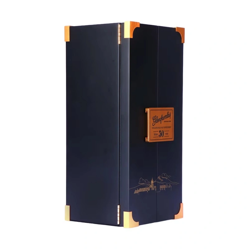 Glenfarclas 50 year old whisky box packaging