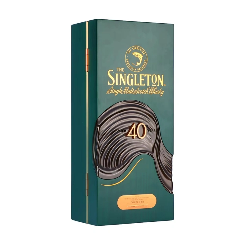 The Singleton 40 year old whisky box packaging