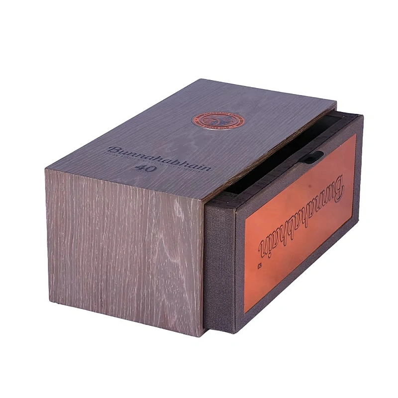 Bunnahabhain 40 whisky box in sliding drawer design