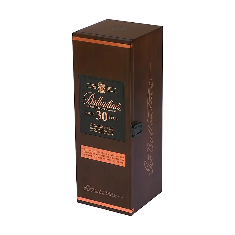 Ballantine's 30 year old whisky box packaging