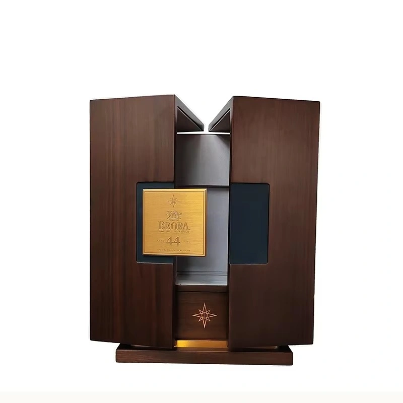 Brora 44 whisky box with modern wood design