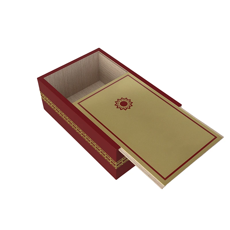 Sliding Lid Wooden Box